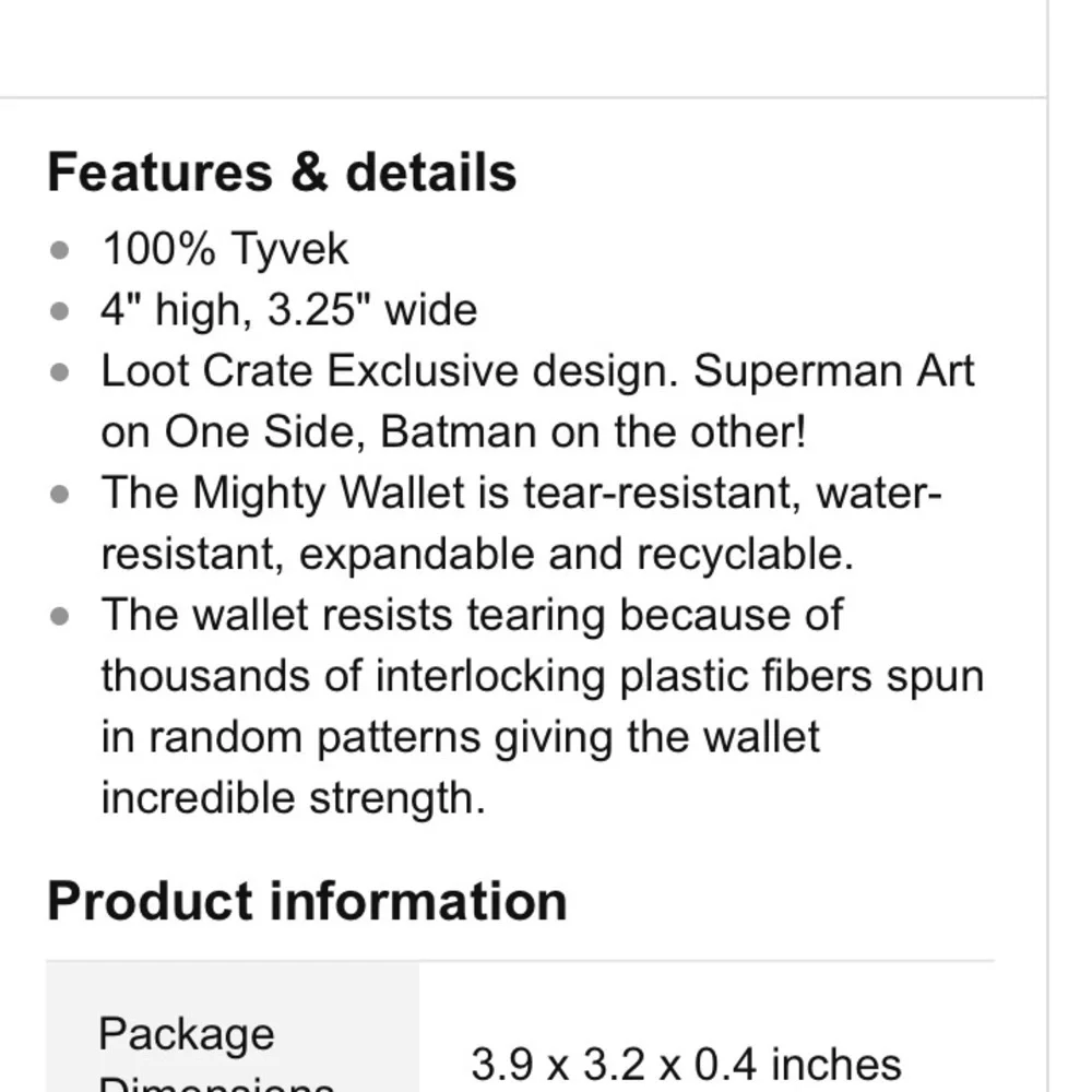 Batman vs Superman Mighty Wallet